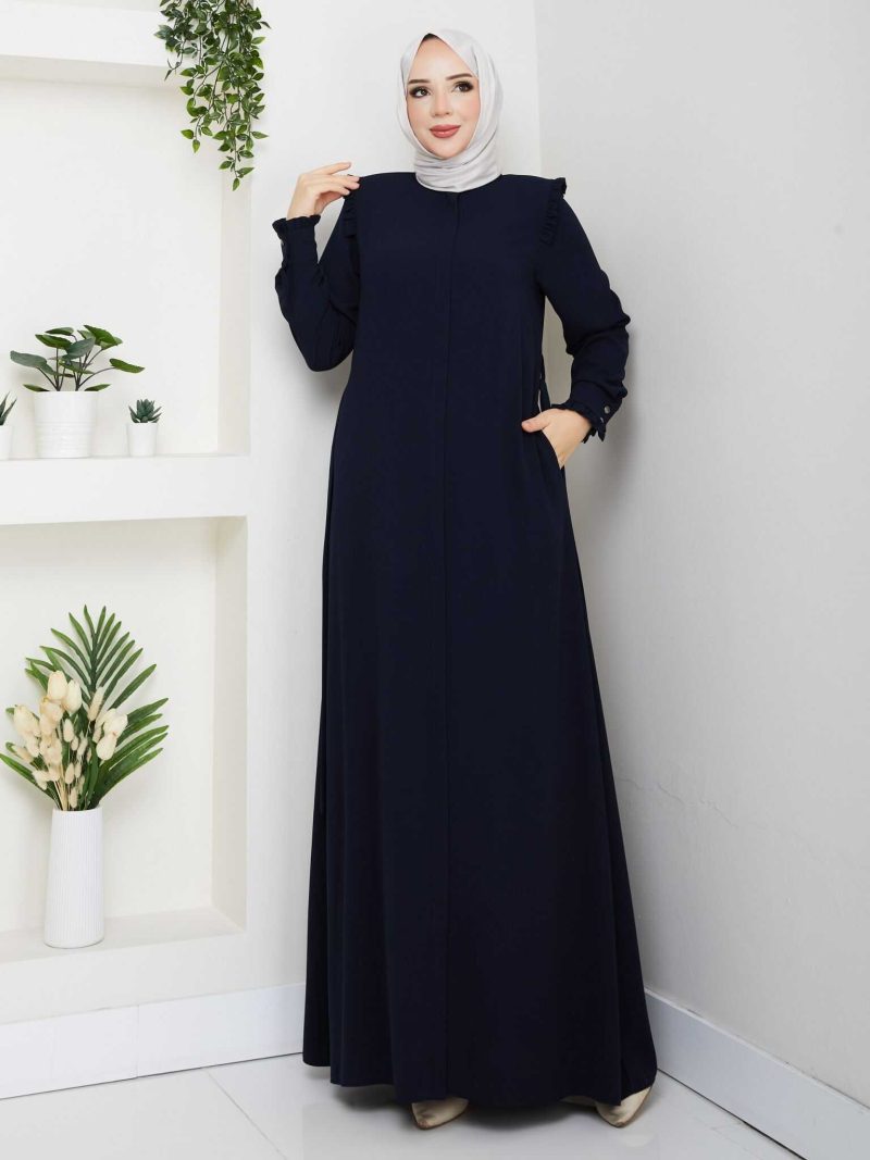 Omuz Fırfırlı Model Ferace - Görsel 4
