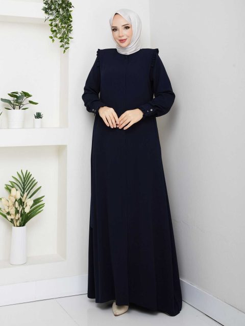 Omuz Fırfırlı Model Ferace