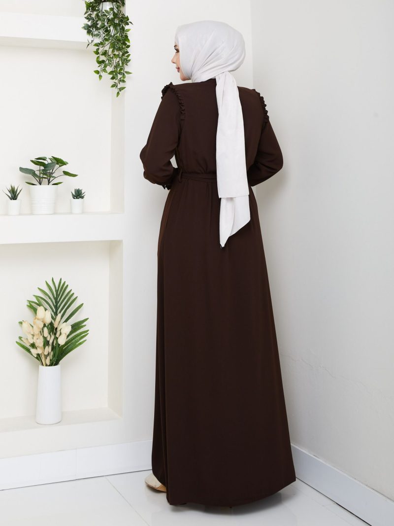 Omuz Fırfırlı Model Ferace - Görsel 3